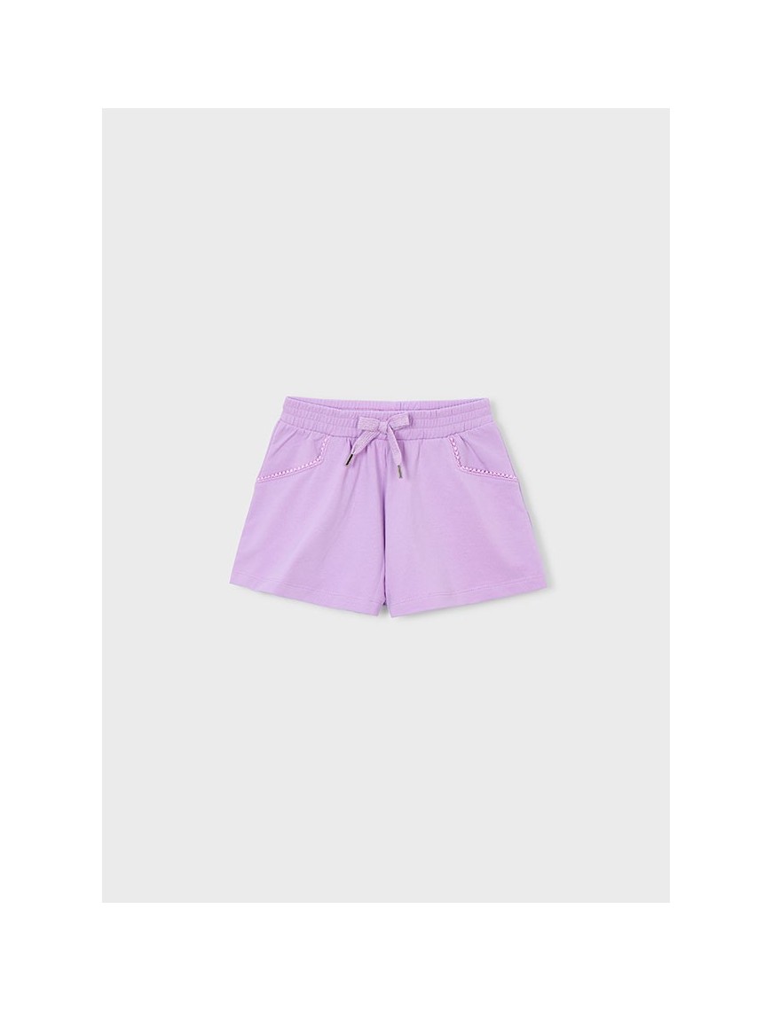 Short felpa básico Lila