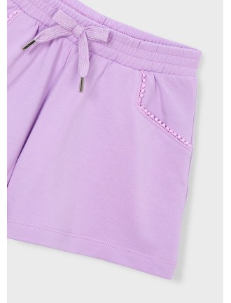 Short felpa básico Lila