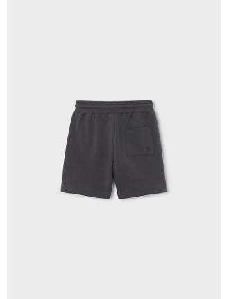 Bermuda felpa básica carbón