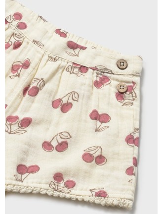 Pantalón corto cerezas