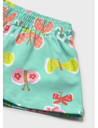 Pantalón corto punto estampado