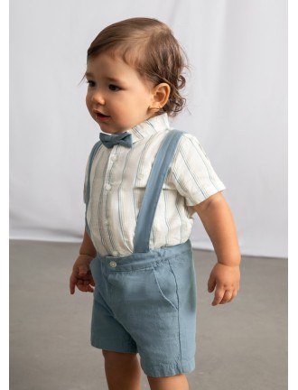 Conj. bermuda 3 piezas lino