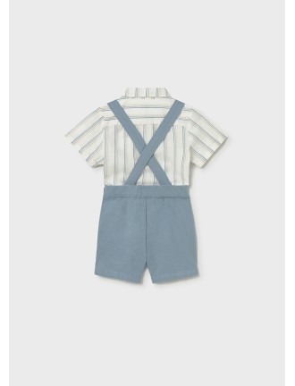 Conj. bermuda 3 piezas lino