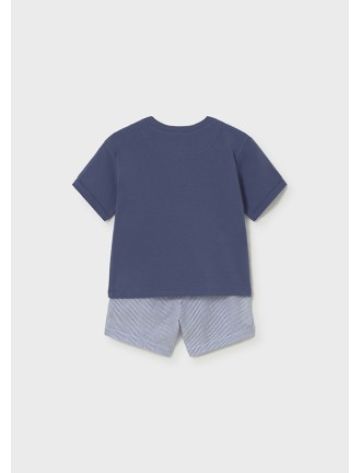 Conj. bermuda seersucker