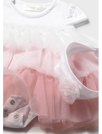 Vestido volantes diadema