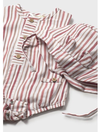 Pelele y gorro plana rayas