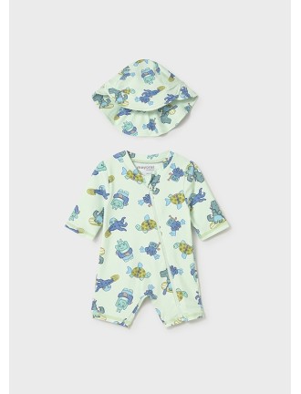 Conj. baño pelele con gorro