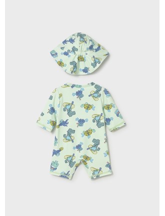 Conj. baño pelele con gorro