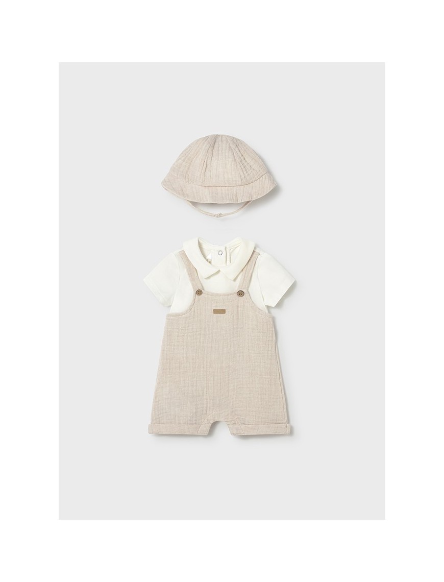 Pelele peto corto y gorro