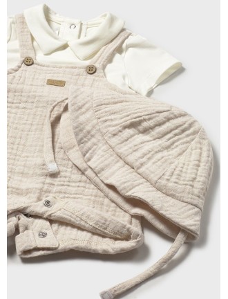 Pelele peto corto y gorro