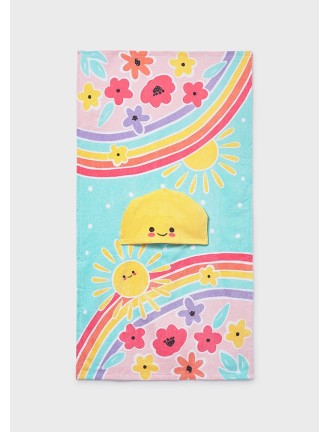 Toalla baño arco iris