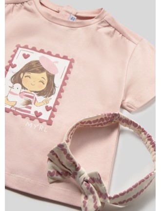 Camiseta con diadema