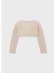 Bolero tricot camel