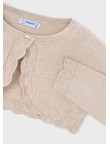 Bolero tricot camel