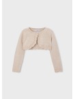 Bolero tricot camel