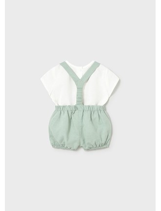 Conj. pantalon corto tirantes