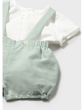 Conj. pantalon corto tirantes