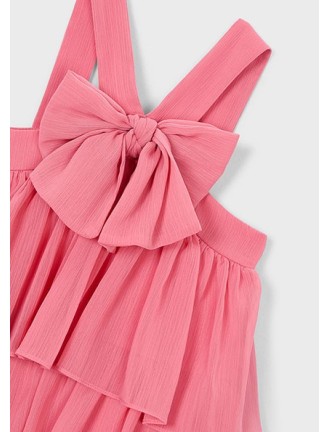 Vestido capas rosa