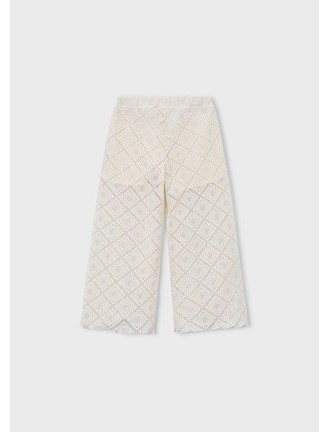 Pantalón largo crochet