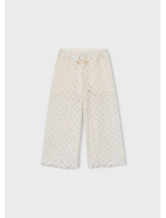 Pantalón largo crochet