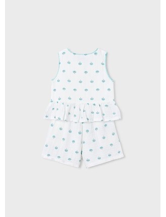 Conjunto pantalón corto y camiseta estampada