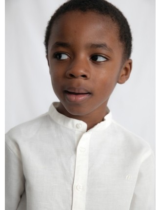 Camisa mao cuello lino