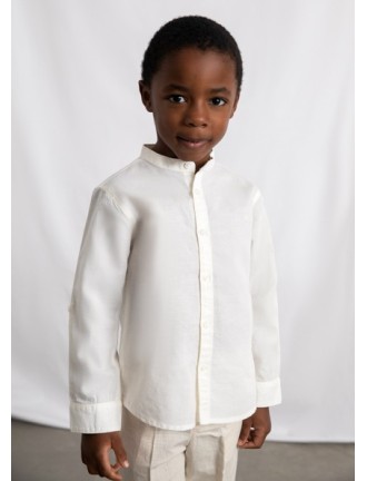 Camisa mao cuello lino