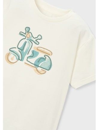 Camiseta moto bordada