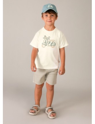 Camiseta moto bordada