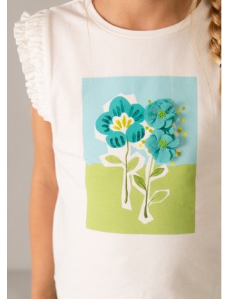Camiseta tirantes flores