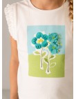 Camiseta tirantes flores