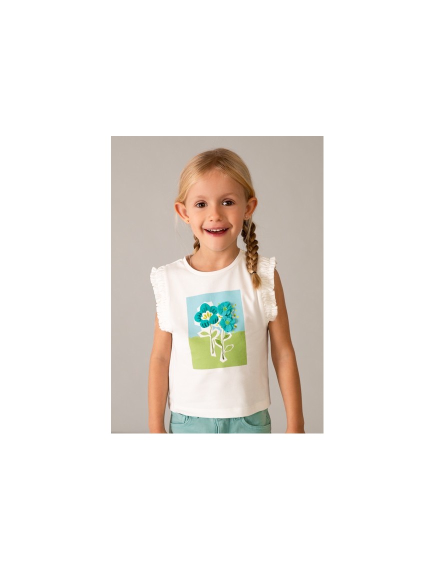 Camiseta tirantes flores