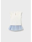 Conjunto camiseta y falda tul