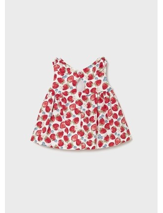 Vestido estampado fresas