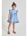 Vestido niña vichy azul