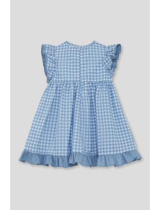 Vestido niña vichy azul