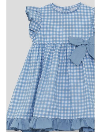 Vestido niña vichy azul