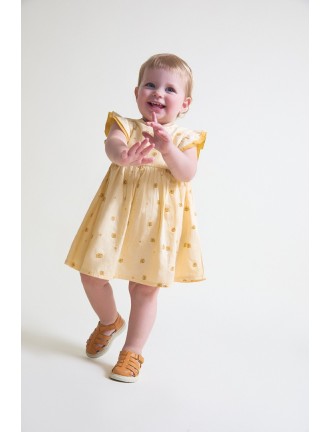 Vestido estampado pollitos...