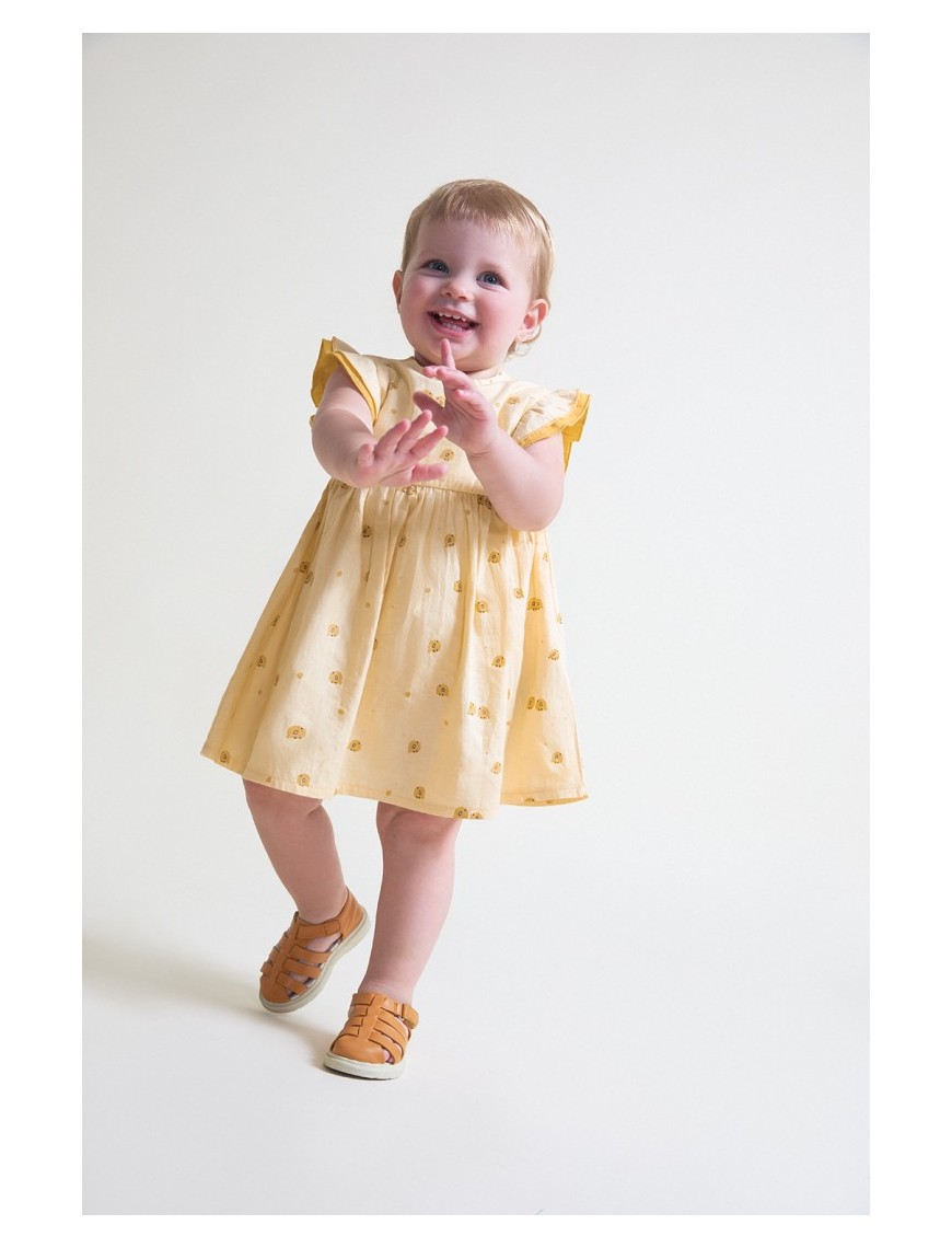 Vestido estampado pollitos con braguita