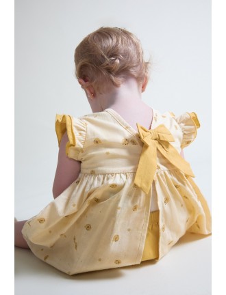 Vestido estampado pollitos con braguita