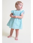 Vestido vichy verde con braguita