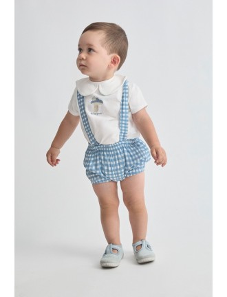 Peto con camiseta caracoles