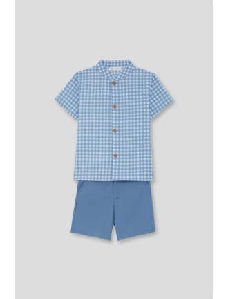 Conjunto camisa y pantalón vichy