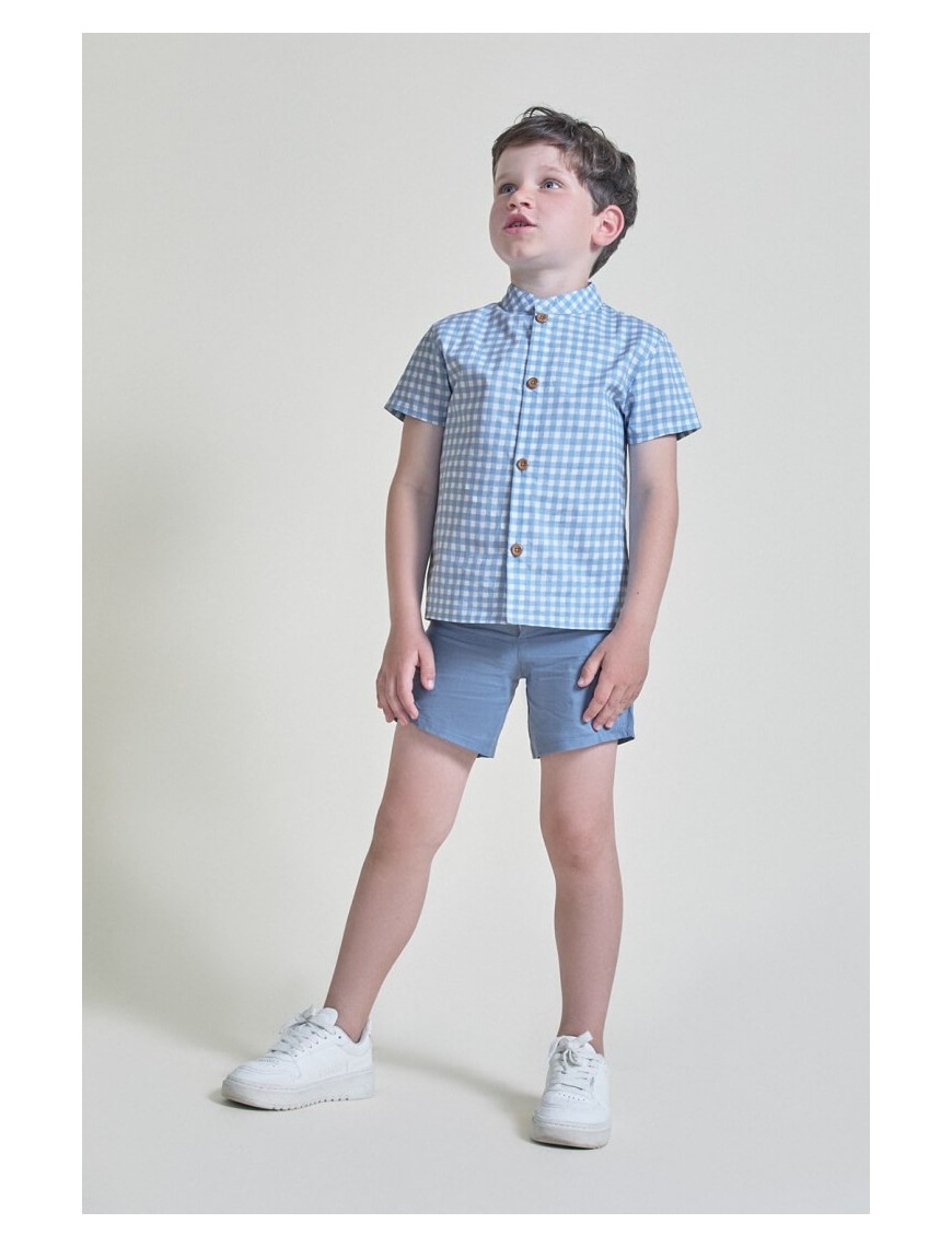 Conjunto camisa y pantalón vichy