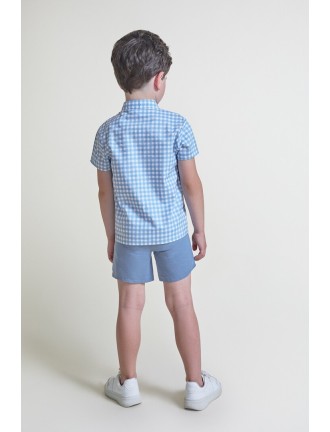 Conjunto camisa y pantalón vichy