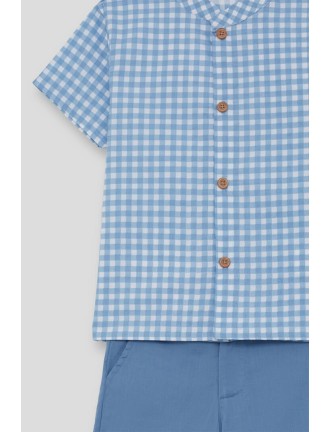 Conjunto camisa y pantalón vichy