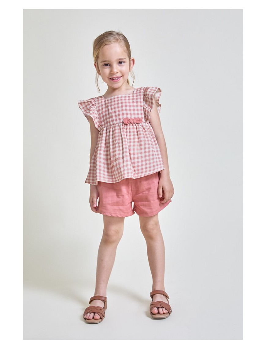 Conjunto 2 piezas blusa vichy