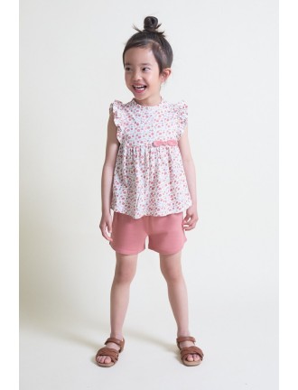 Conjunto flores estampado