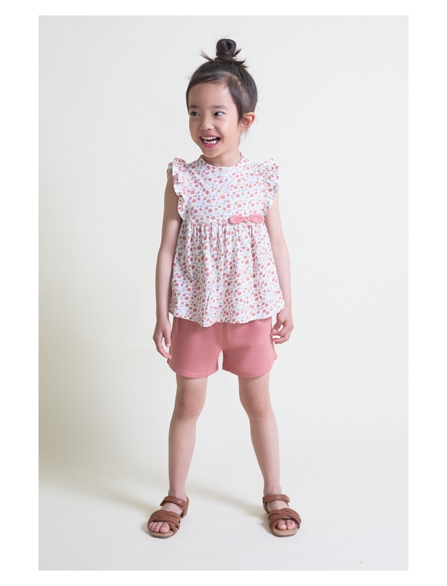 Conjunto flores estampado