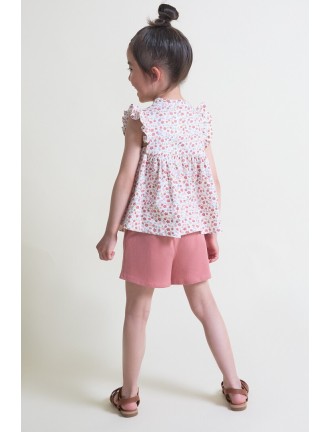 Conjunto flores estampado